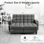 oaaktu Queen Size Sleeper Sofa Couch - Image 2