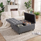 Garvee 36'' Large Square Storage Ottoman, Lift Top Storage Ottoman Coffee Table - Image 2