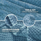 Exclusivo Mezcla Large Waffle Fleece Throw Blanket - Image 5