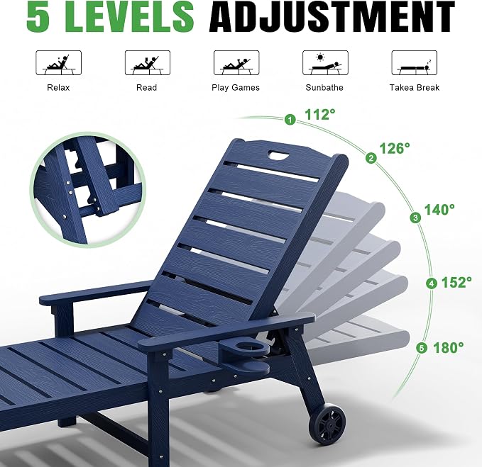 Outdoor Lounge Chair Set of 2 - Image 4