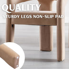 RIVOVA Modern Barrel Dining Chairs Set of 8, Velvet Upholstered Accent Side - Image 6