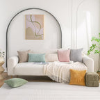 Set of 4 Light Pink Decorative Throw Pillow Covers 26x26 Inch Corduroy Pillow - Image 2