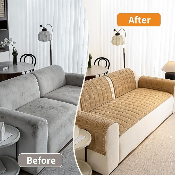 Couch Covers for Dogs Washable, 27.6"x70.9" Non Slip Couch Covers for Loveseat - Image 5