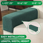 OHSIO Couch Cushion Covers for Sectional Sofa, Stretch Soft Sofa Slipcovers - Image 2