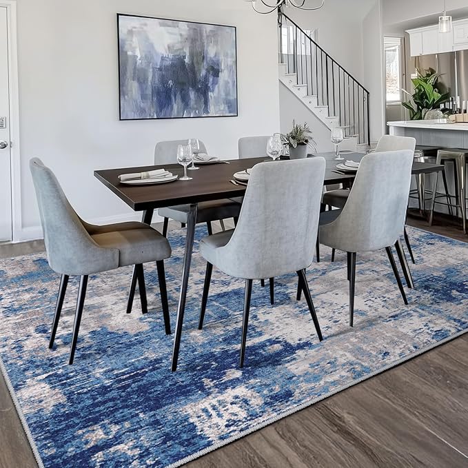 RELEANY Washable 5'x8' Abstract Area Rug - Image 2