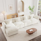 mikibama Modular Sectional Sofa, 146.5 Inch L Shaped Couch Set by Mikibama