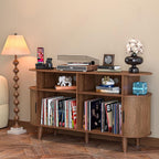 LUVIOHOME Large Round Record Player Stand - Image 2