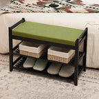 PETKABOO Shoe Rack Bench with Storage 27.6 in, Living Room - Image 6