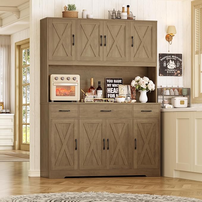 HOSTACK 71" Tall Pantry Cabinet - Image 4