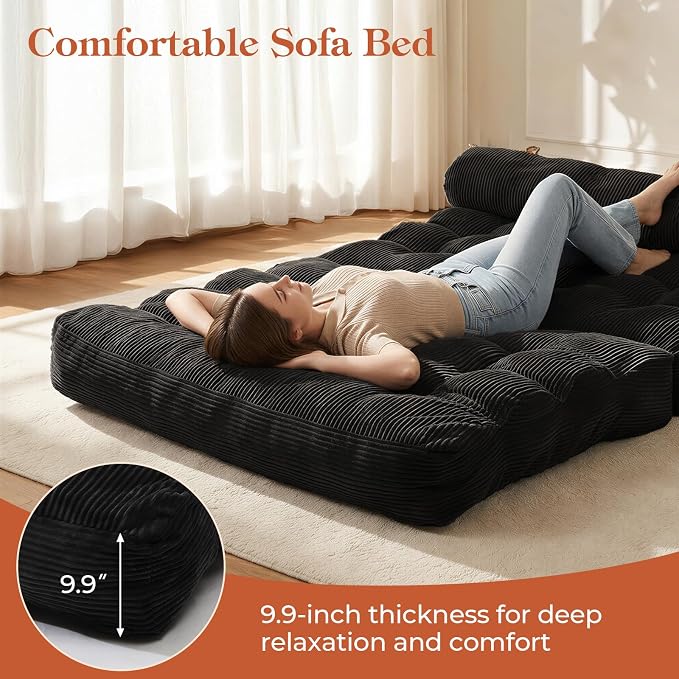 Folding Sofa Bed, Convertible Sleeper Chair - Image 6