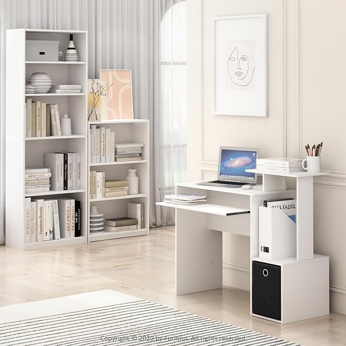 Furinno Jaya Book Shelf, 5-Tier Bookshelf, Bookcase - Image 4