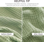 EMME Muslin Blankets for Adults Throw Blanket for Couch Breathable Gauze Soft - Image 9