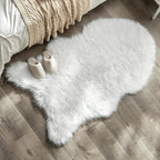 MIULEE Fluffy Area Rug 3'x5' Large Faux Fur Sheepskin Rug - Image 5
