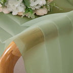 Light Green Sheer Curtains 84 Inches Long 2 Panels - Image 4