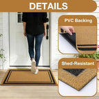 OLANLY Front Door Mat, Low Profile Doormat, Stain and Fade Resistant, - Image 4