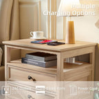 Joaxswe Farmhouse Nightstand Set of 2 - Image 7