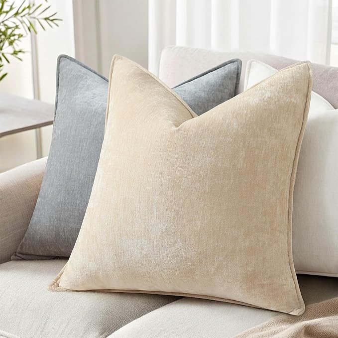 decorUhome Summer Couch Throw Pillow Covers 18x18 Set of 2, Decorative Soft - Image 3