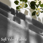 GIGIZAZA Dark Grey Velvet Throw Pillow Covers 18x18 Pack of 2 | Decorative - Image 5
