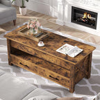 Seventable Coffee Table, 47.2" Lift Top Coffee Table - Image 2