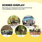 DANGHOOGY Wicker Chair Cushions, Waterproof Outdoor Loveseat Cushions - Image 7