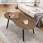 Small Coffee Table Irregular Wood Grain Desktop Coffee Tables Simple Modern - Image 5