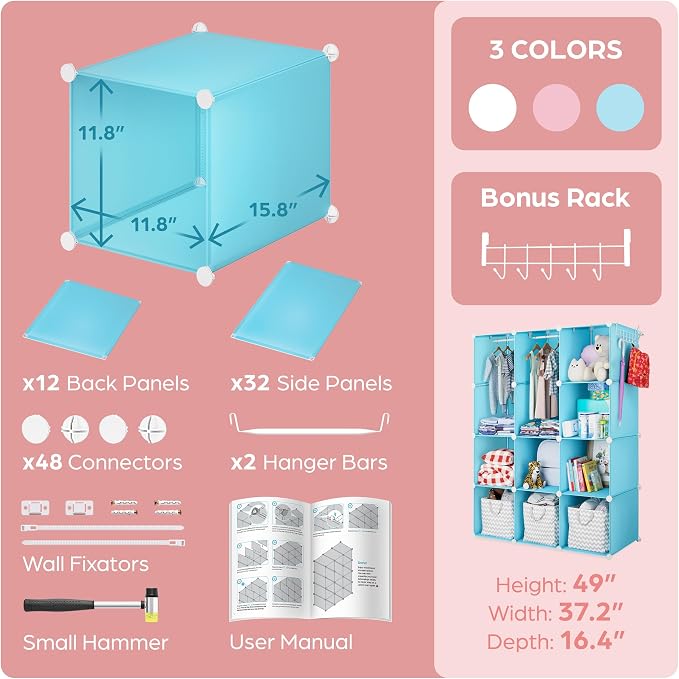 CUBEDIY Baby Closet Organizer for Nursery - Image 6