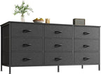 Huuger 9 Drawer Dresser, 47 Inch Dresser TV Stand by Huuger