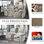 100% Waterproof Sectional Recliner Couch Covers - Image 5