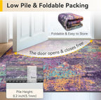 RELEANY Washable 2'x3' Abstract Area Rug - Image 6