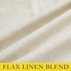 NICETOWN Natural Thick Linen Blend 100% Blackout Curtains 70" Long 2 Panels Set - Image 8