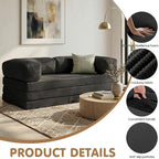 JUIKURY Foldable Convertible Sofa Bed, Tri-Fold Floor Couch Sleeper Sofa - Image 5