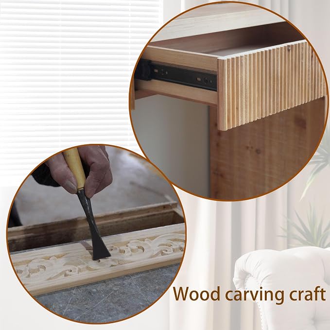 51.8" Wood Console Table for Entryway, Modern Sofa Table Behind Couch - Image 7