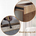 51.8" Wood Console Table for Entryway, Modern Sofa Table Behind Couch - Image 7