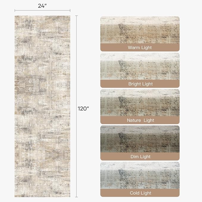 2X10 Area Rug for Hallways, Soft Carpet for Kitchen Bathroom Bedroom Laundry - Image 2