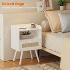 SUPERJARE Nightstands with Charging Station, Bedside Table Set of 2 with PE - Image 4