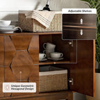 HULALA HOME Mid Century Sideboard Buffet Cabinet - Image 4