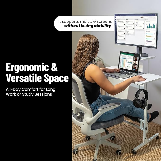 Model 2026 Adjustable Height Rolling Desk - Image 4