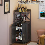 JKsmart Corner Bar Cabinet - Image 7
