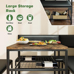 Concho Kitchen Breakfast Nook Table Set - Image 5