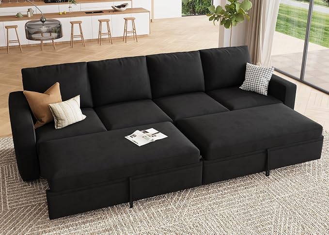 HONBAY Modular Sectional Sleeper Sofa Bed, by HONBAY