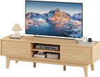 Fluted TV Stand for 55 65 Inch TV, Mid Century Modern Entertainment Center - Image 7