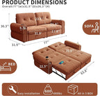 Convertible Couches, Queen Size Pull Out Sofa Bed - Image 2