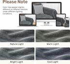 2 Pieces Sectional Couch Covers L Shaped Cover XL Dark Gray | Thick Washable - Image 8