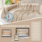 DREAMINGO Sofa Covers Washable Thick Chenille Couch Cover - Image 6