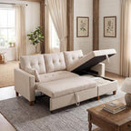 Convertible Sofa Bed, L Shape Sleeper Sofa by Outdoorchairs