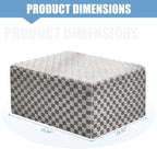 Hobestluk Rectangle Ottoman Memory Foam Footrest - Image 2