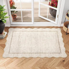 GarveeHome Scalloped Washable Rug 2x3 Kitchen Rugs - Image 2