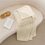 BEDELITE Cream Twin Blanket for Couch, Soft Cozy Gifts for Women, 60 * 80 | 3D - Image 8