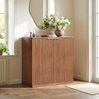 Evermagin 63" Walnut Buffet Cabinet - Image 4