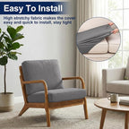 Smiry Waterproof Patio Cushion Covers, Stretch Outdoor Furniture Covers | Couch - Image 7